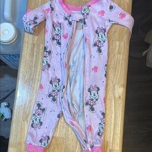 Disney Pink Character Kids Footie
